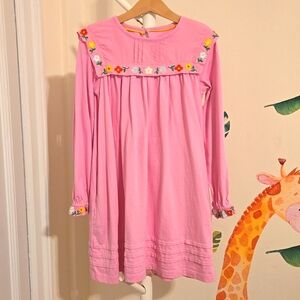 Mini Boden girls Pink Dress, Size 7-8Y